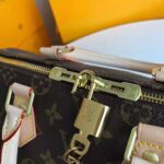 Louis Vuitton LV Women Speedy 25 Bag in Monogram Coated Canvas-Brown - Imagen 9