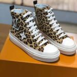 Louis Vuitton LV Women Stellar Sneaker Boot in Pony-Styled Calf Leather-Brown - immagine 2