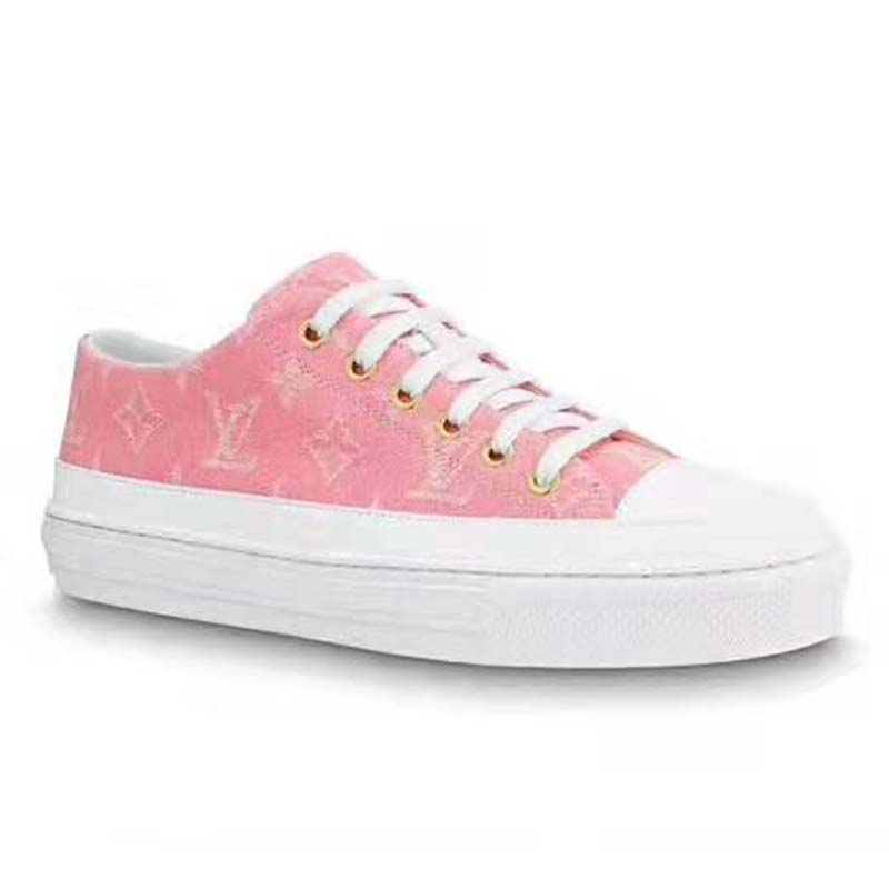 NWOB Louis Vuitton Pink Monogram Low Top Sneakers Sz. 39 ref.202388 - Joli  Closet