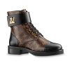 Louis Vuitton LV Women Wonderland Flat Ranger in Patent Monogram Canvas-Brown