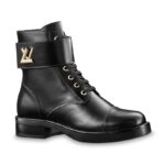 Louis Vuitton LV Women Wonderland Ranger Boot in Plain Calf Leather-Black