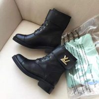 Louis Vuitton LV Women Wonderland Ranger Boot in Plain Calf Leather-Black (1)