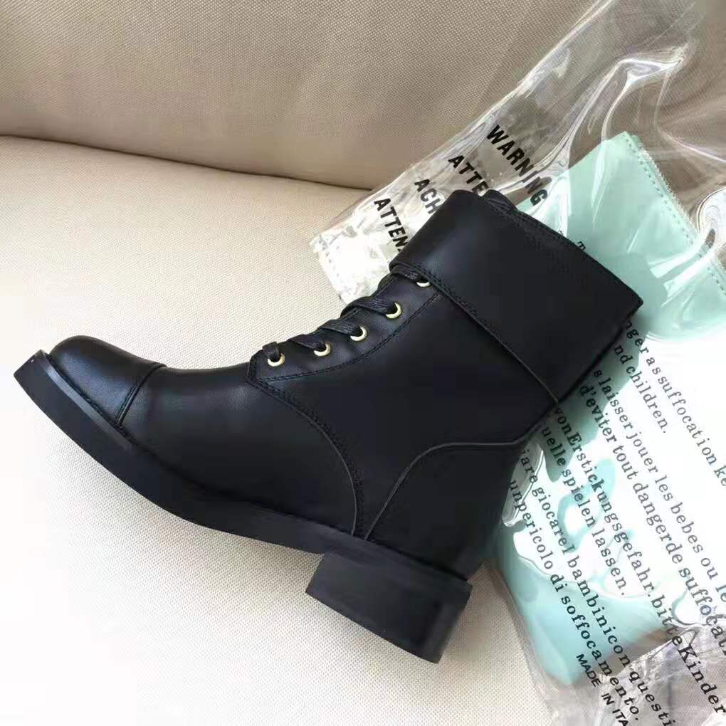 Louis Vuitton Black Leather Wonderland Ranger Ankle Length Combat Boots  Size 40