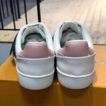 Louis Vuitton LV Women Frontrow Sneaker in White Calf Leather and Damier Canvas - Image 7