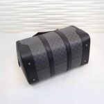 Gucci GG Men GG Black Carry-On Duffle in Black/Grey Soft GG Supreme - immagine 6