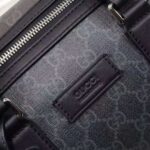 Gucci GG Men GG Black Carry-On Duffle in Black/Grey Soft GG Supreme - immagine 7