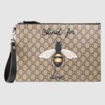 Gucci GG Herren Gucci Bestiary Beutel mit Biene in BeigeEbony Soft GG Supreme mit Biene