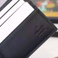 Gucci GG Men Gucci Print Leather Bi-Fold Wallet in Black Leather (1)