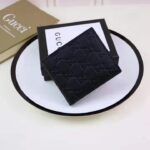 Gucci GG Men Gucci Signature Bi-Fold Wallet in Black Leather - Imagen 3