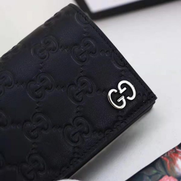 Gucci GG Men Gucci Signature Wallet in Black Gucci Signature Leather (4)