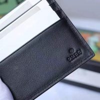 Gucci GG Men Gucci Signature Web Wallet in Black Gucci Signature Leather (1)