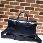 Gucci GG Men Medium Soft Leather Duffle in Black Soft Leather - immagine 4