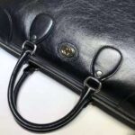 Gucci GG Men Medium Soft Leather Duffle in Black Soft Leather - immagine 6