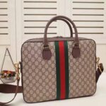Gucci GG Men Ophidia GG Briefcase in Beige/Ebony Soft GG Supreme Canvas - Imagen 3
