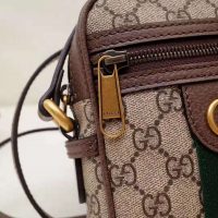 Gucci GG Men Ophidia GG Shoulder Bag in BeigeEbony GG Supreme Canvas (1)