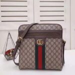 Gucci GG Men Ophidia GG Small Messenger Bag in Beige/Ebony Soft GG Supreme Canvas - immagine 3