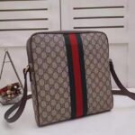 Gucci GG Men Ophidia GG Small Messenger Bag in Beige/Ebony Soft GG Supreme Canvas - immagine 6