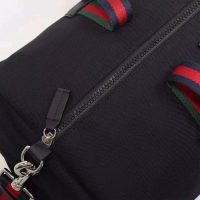 Gucci GG Men Technical Canvas Duffle in Black Technical Canvas (1)