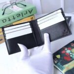 Gucci GG Men Web GG Supreme Web Wallet in Black/Grey GG Supreme Canvas – Image 5