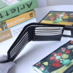 Gucci GG Men Web GG Supreme Web Wallet in Black/Grey GG Supreme Canvas – Image 6