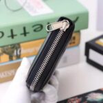 Gucci GG Men Zip Around Wallet with Interlocking G in Black Soft Leather - Bild 7