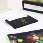 Gucci GG Unisex Animalier Leather Card Case in Black Leather - Bild 3