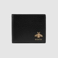 Gucci GG Unisex Animalier Leather Wallet in Black Leather (1)