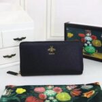 Gucci GG Unisex Animalier Leather Zip Around Wallet in Black Leather - Image 2