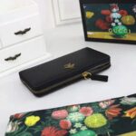 Gucci GG Unisex Animalier Leather Zip Around Wallet in Black Leather - Image 5