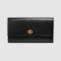 Gucci GG Unisex GG Marmont Leather Continental Wallet in Leather-Red (1)