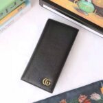 Gucci GG Unisex GG Marmont Leather Long ID Wallet in Black Leather - immagine 2