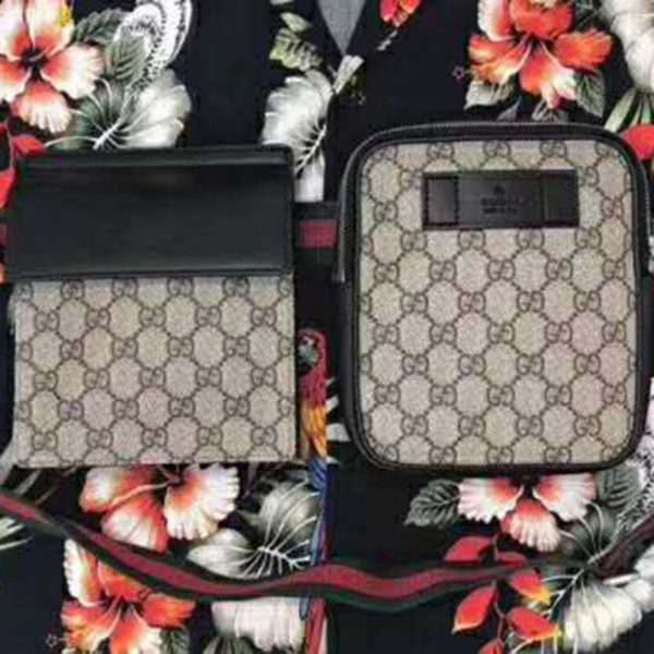 Gucci GG Unisex GG Supreme Belt Bag GG Supreme Canvas (5)