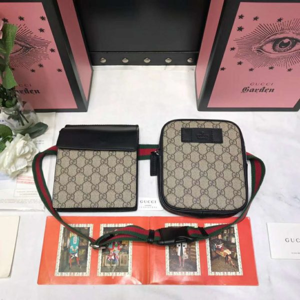 Gucci GG Unisex GG Supreme Belt Bag GG Supreme Canvas (6)