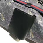 Gucci GG Unisex Gucci Bestiary Backpack with Tigers in Black/Grey Soft GG Supreme Canvas - Image 5