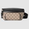 Gucci GG Unisex Gucci Eden Belt Bag in BeigeEbony GG Supreme Canvas
