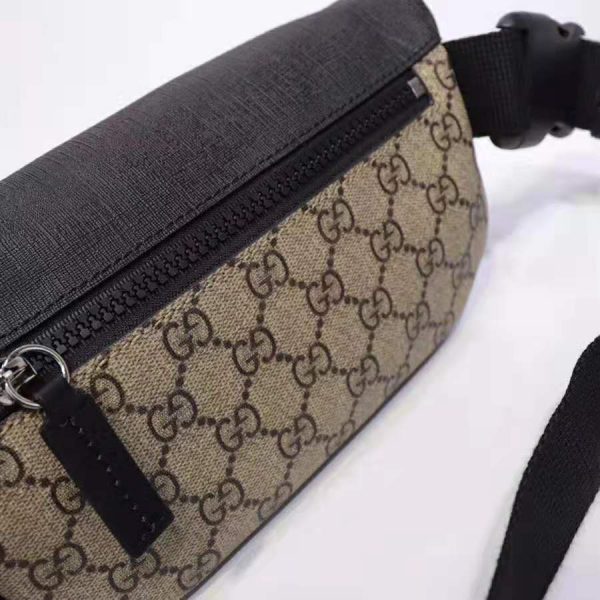 Gucci GG Unisex Gucci Eden Belt Bag in BeigeEbony GG Supreme Canvas (10)