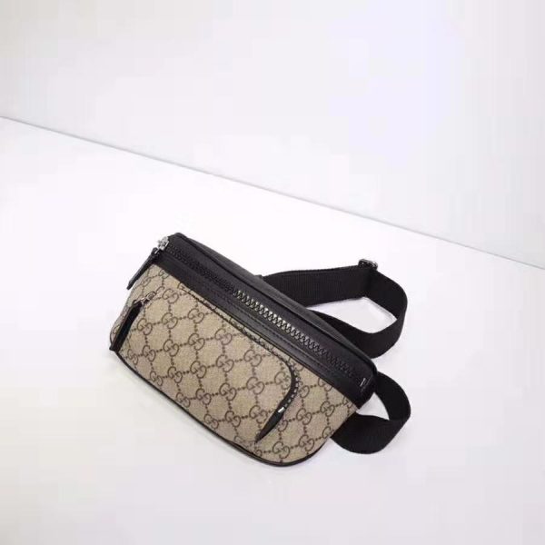 Gucci GG Unisex Gucci Eden Belt Bag in BeigeEbony GG Supreme Canvas (13)