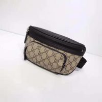 Gucci GG Unisex Gucci Eden Belt Bag in BeigeEbony GG Supreme Canvas (1)