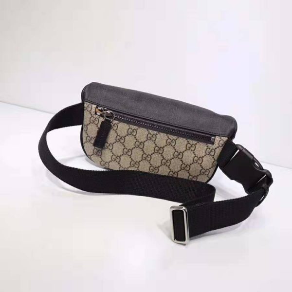 Gucci GG Unisex Gucci Eden Belt Bag in BeigeEbony GG Supreme Canvas (8)