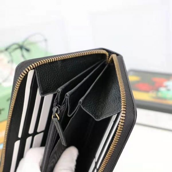 leather wallet with gucci logo