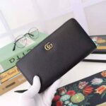 Gucci GG Unisex Leather Zip Around Wallet in Black Leather – Image 2
