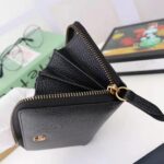 Gucci GG Unisex Leather Zip Around Wallet in Black Leather – Image 8