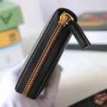 Gucci GG Unisex Leather Zip Around Wallet with Web in Black Leather – Image 6