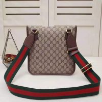 Gucci GG Unisex Neo Vintage GG Medium Messenger in BeigeEbony GG Supreme Canvas (1)