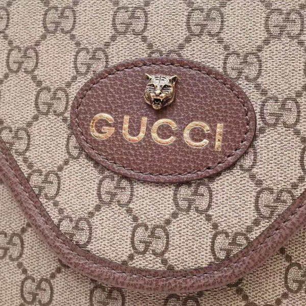 Gucci GG Unisex Neo Vintage GG Medium Messenger in BeigeEbony GG Supreme Canvas (8)