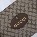 Gucci GG Unisex Neo Vintage GG Supreme Pouch in Beige/Ebony GG Supreme Canvas - Image 7