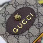 Gucci GG Unisex Neo Vintage GG Supreme Wallet in Beige/Ebony GG Supreme Canvas - Image 8