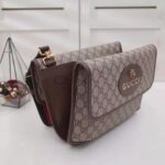 Gucci GG Unisex Neo Vintage Messenger Bag in Beige/Ebony GG Supreme Canvas - immagine 5