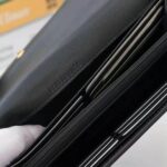 Gucci GG Unisex Ophidia Continental Wallet in Black Suede Leather - Image 9