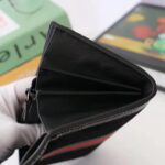 Gucci GG Unisex Ophidia Continental Wallet in Black Suede Leather - Image 8